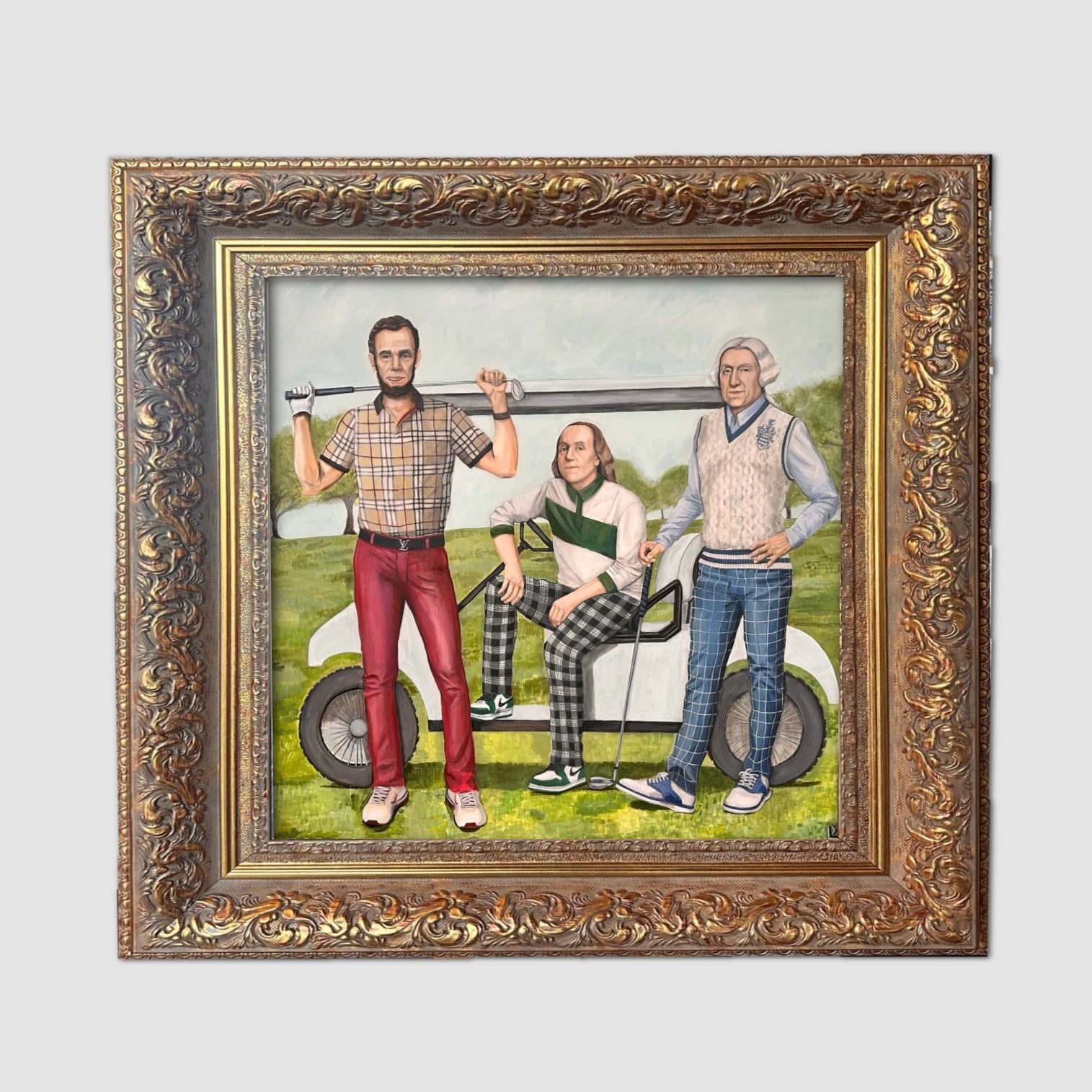 Forefathers Original Acrylic on Canvas Painting