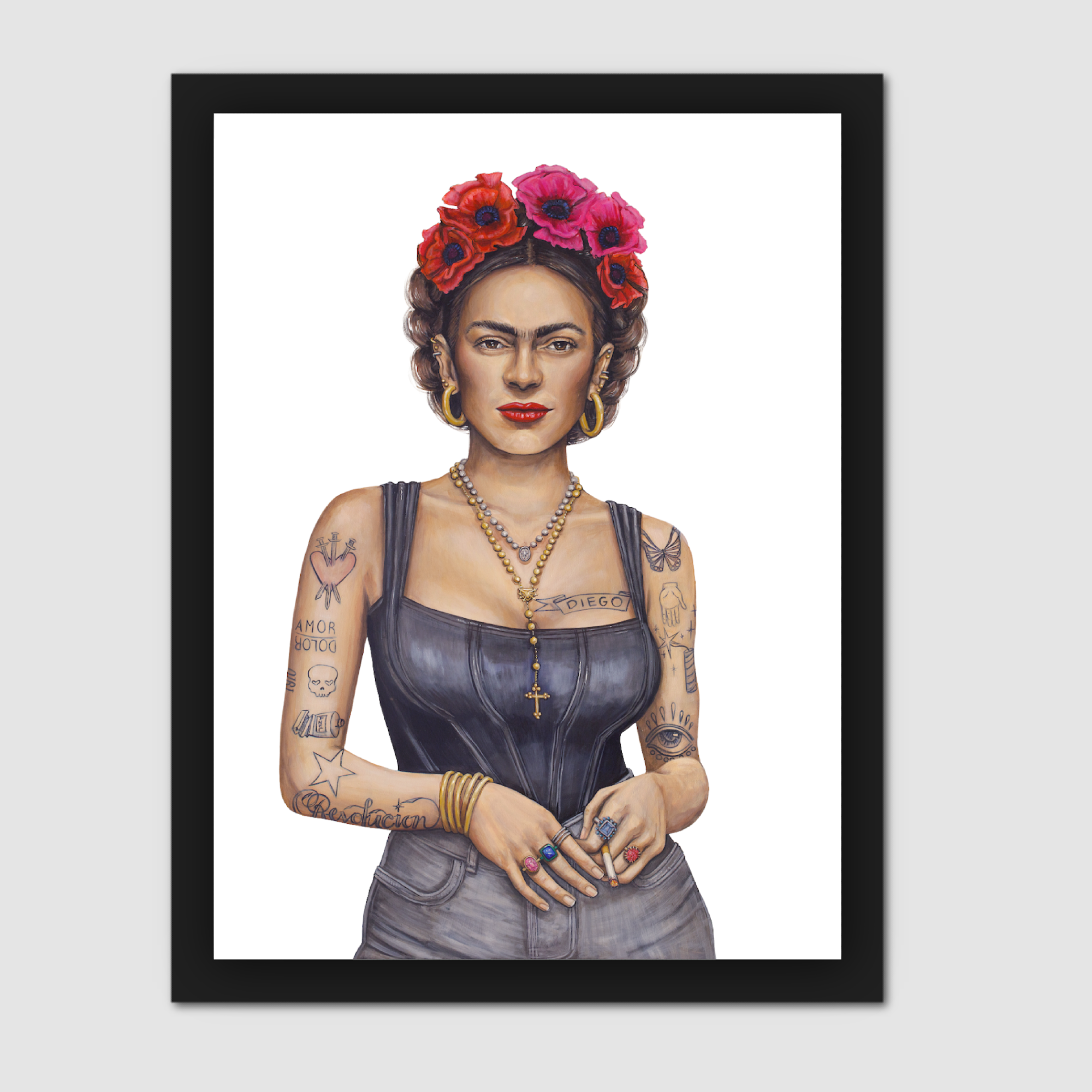 Frida Sola Paper Print