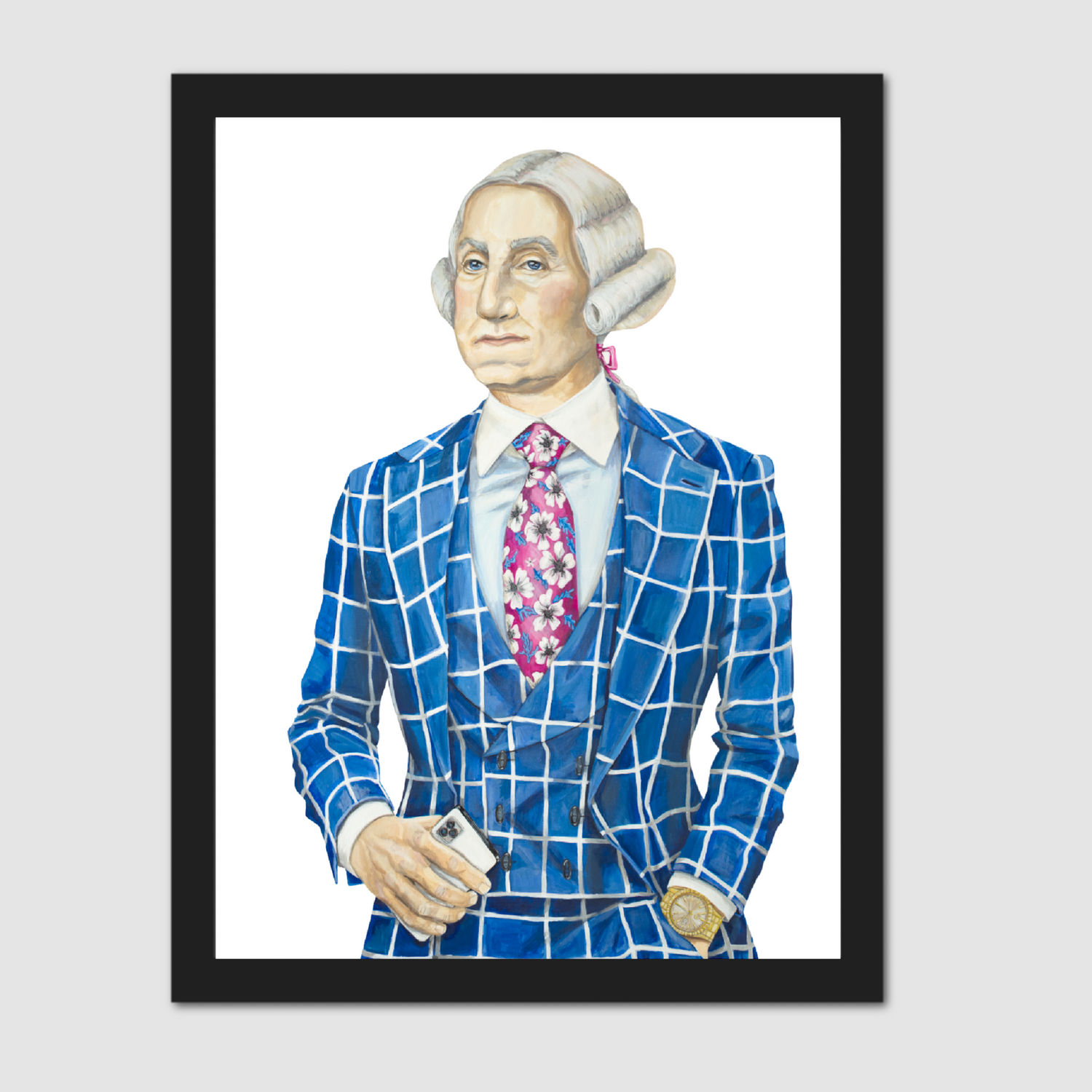 GQ George Paper Print