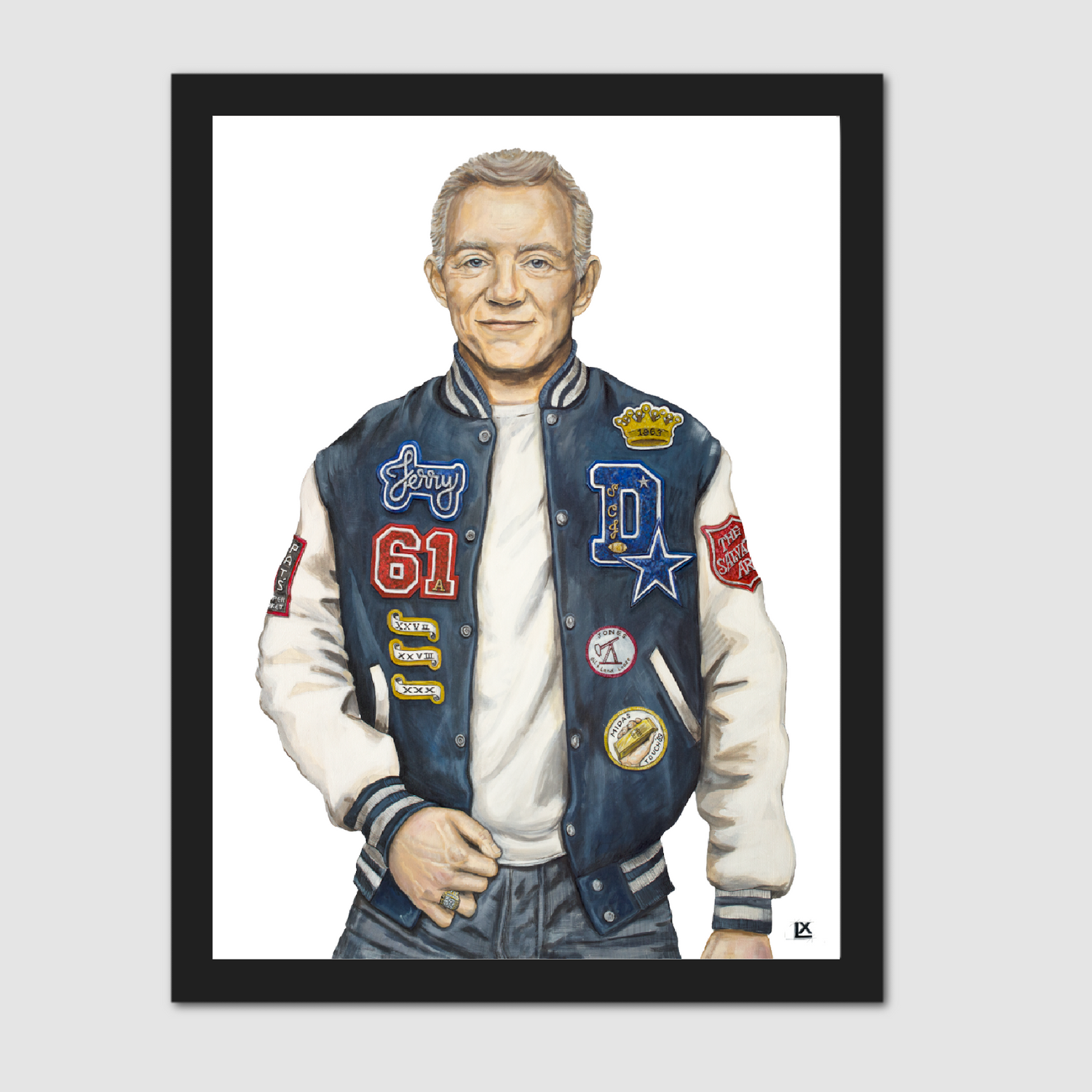 Varsity Jerry Jones Paper Print
