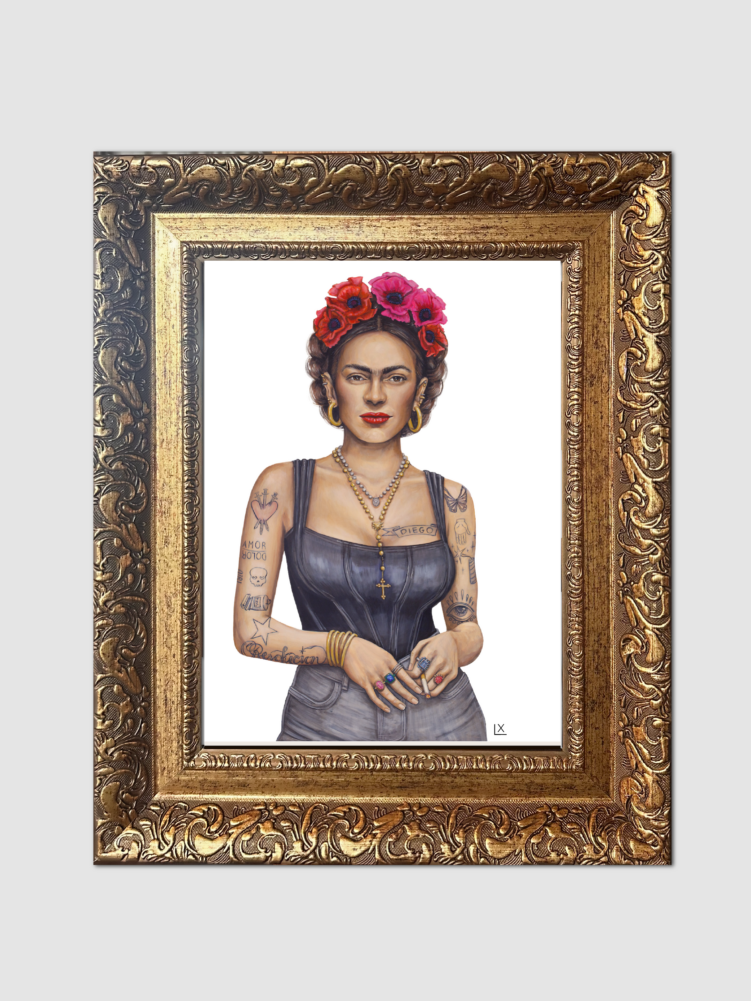 Frida Sola Paper Print