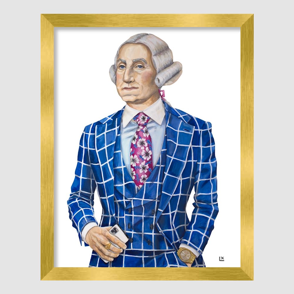 GQ George Paper Print
