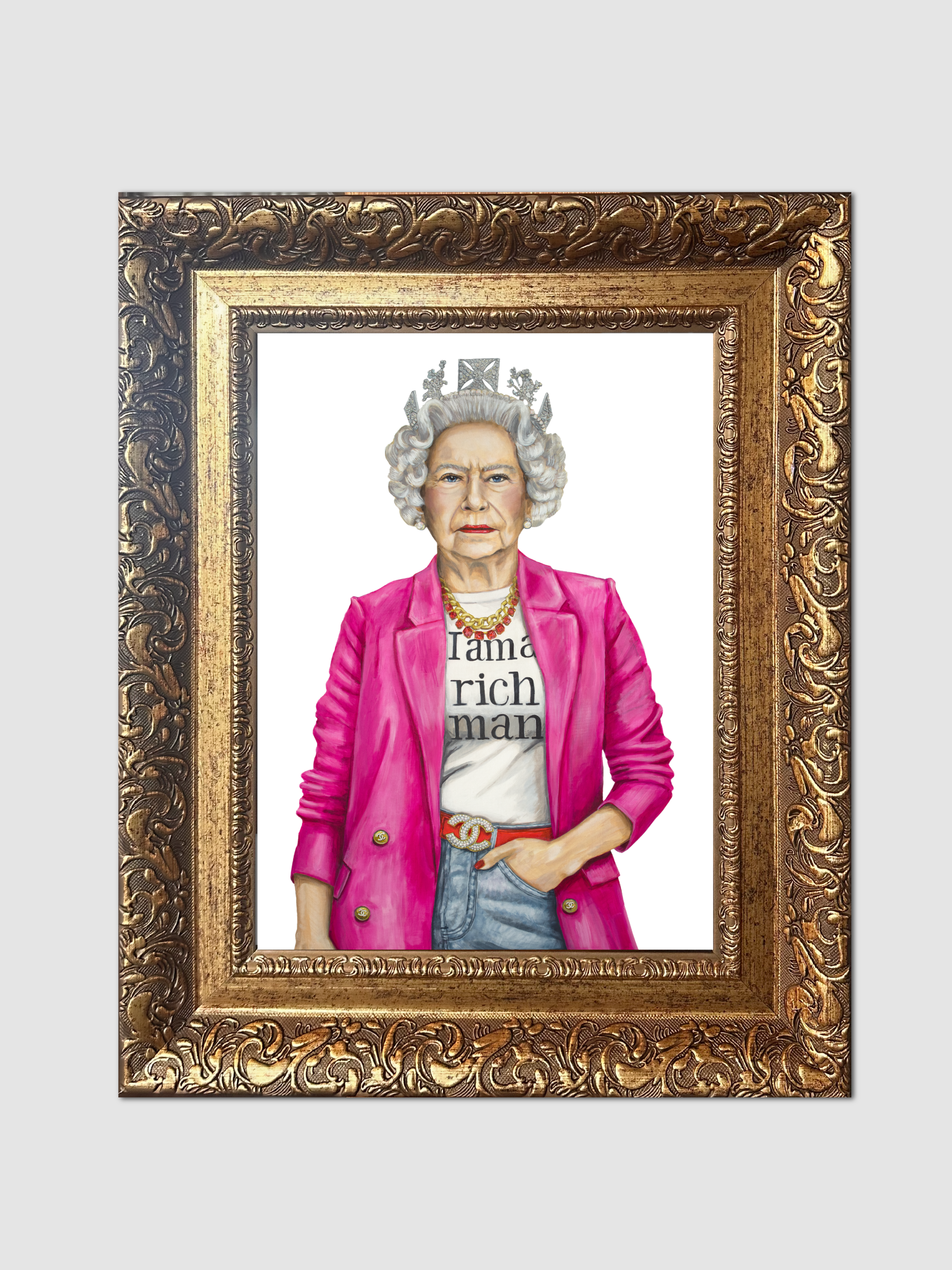 The Queen is a Rich Man Paper Print