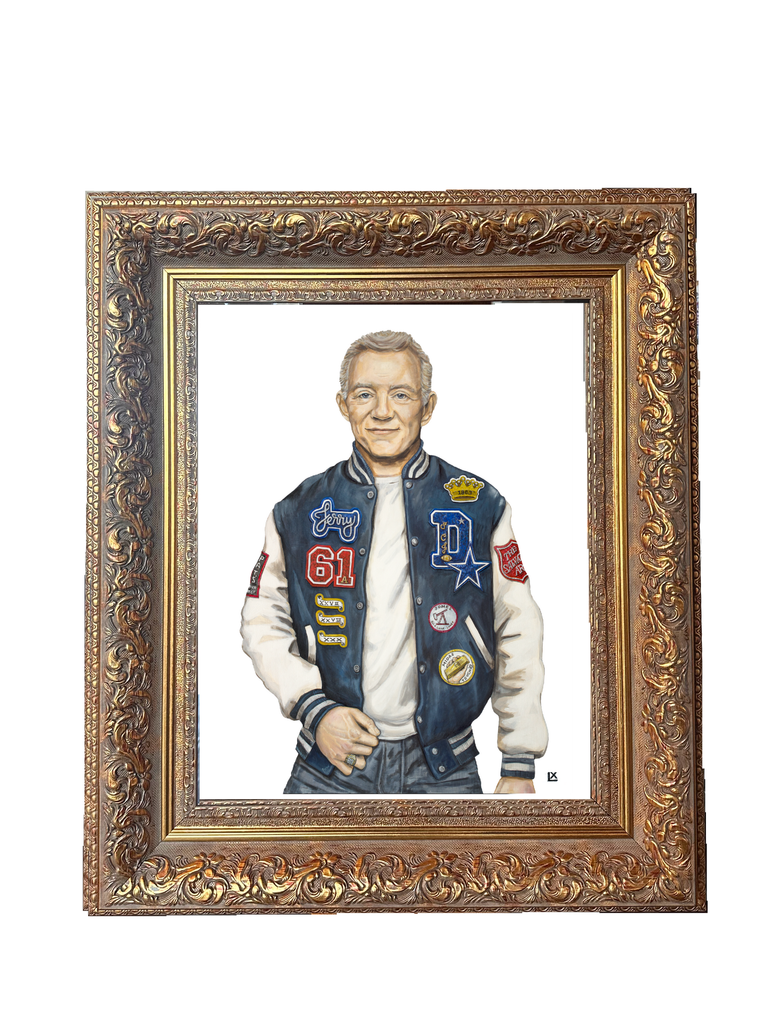 Varsity Jerry Jones Paper Print
