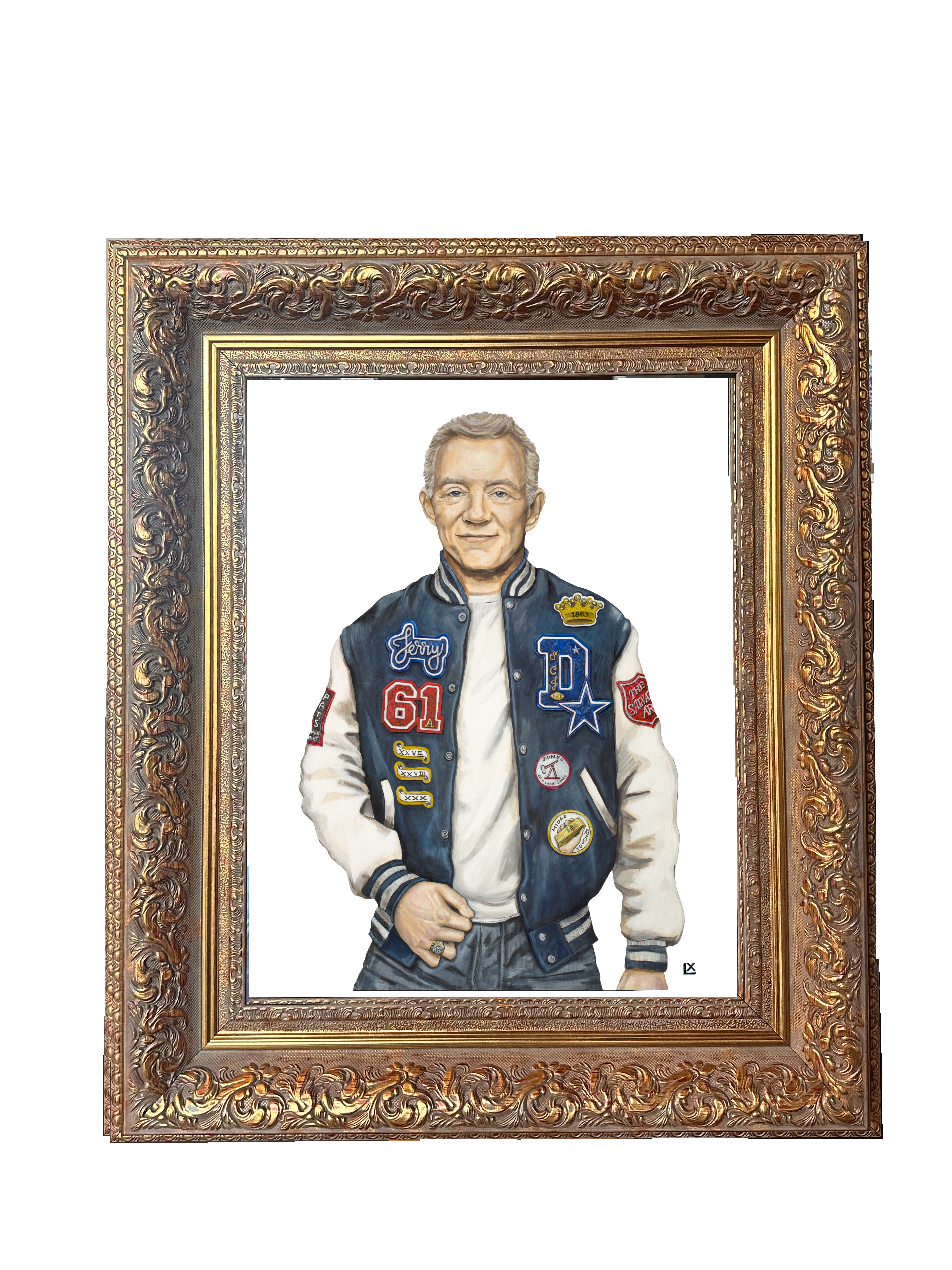 Varsity Jerry Jones Paper Print