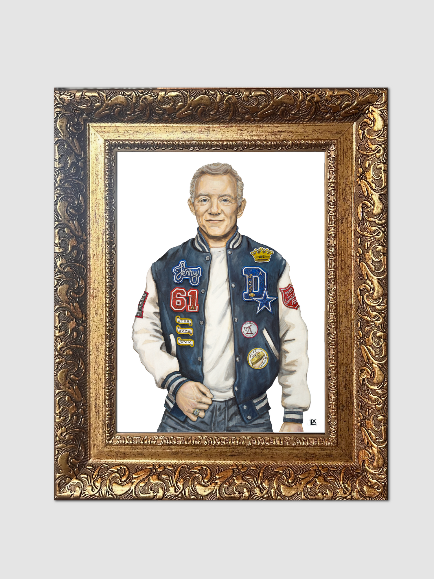 Varsity Jerry Jones Canvas Print