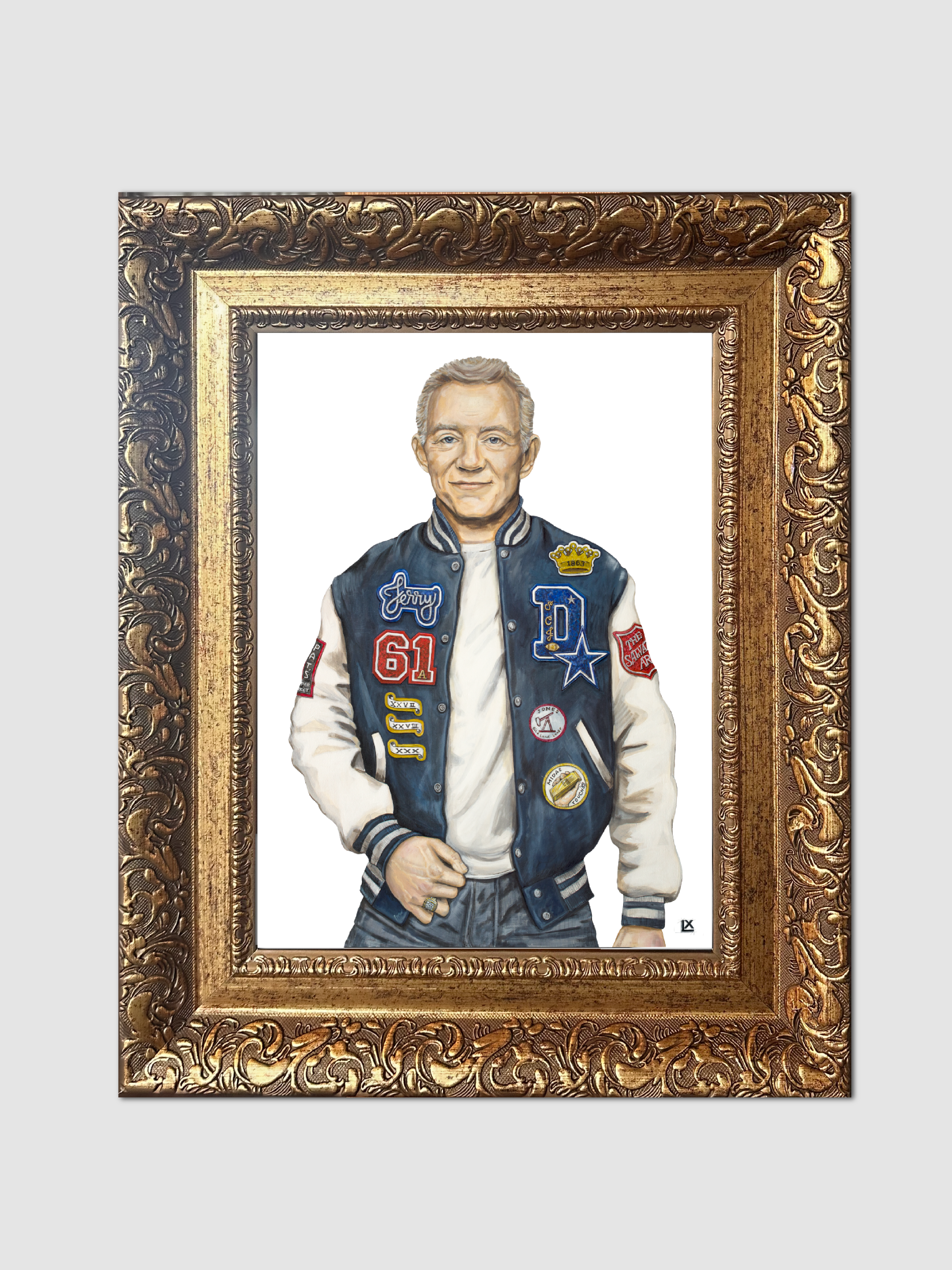 Varsity Jerry Jones Canvas Print