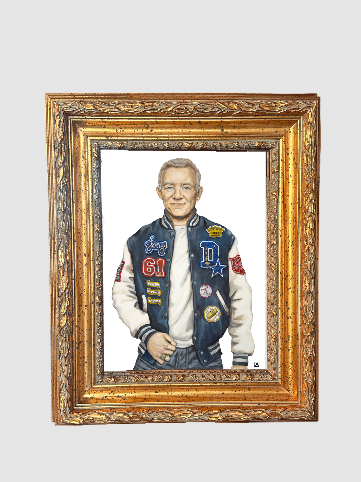 Varsity Jerry Jones Paper Print