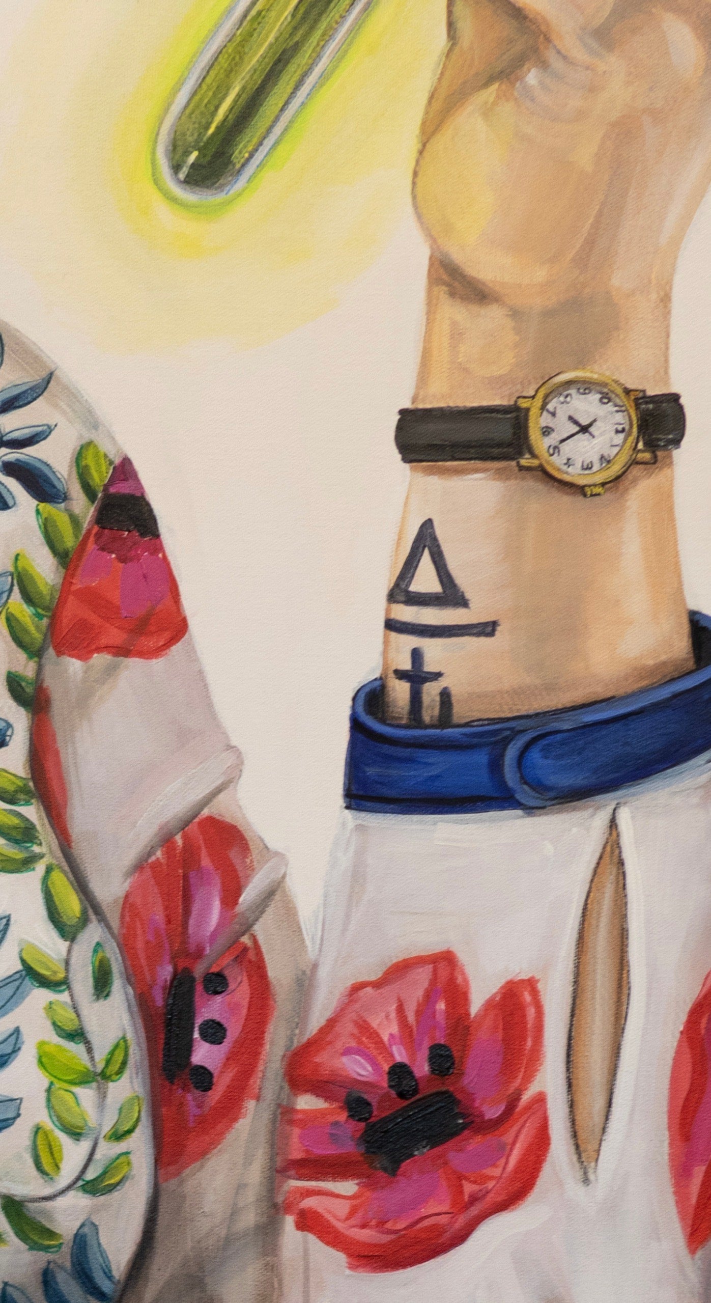 Marie Curie Original Acrylic on Canvas Painting