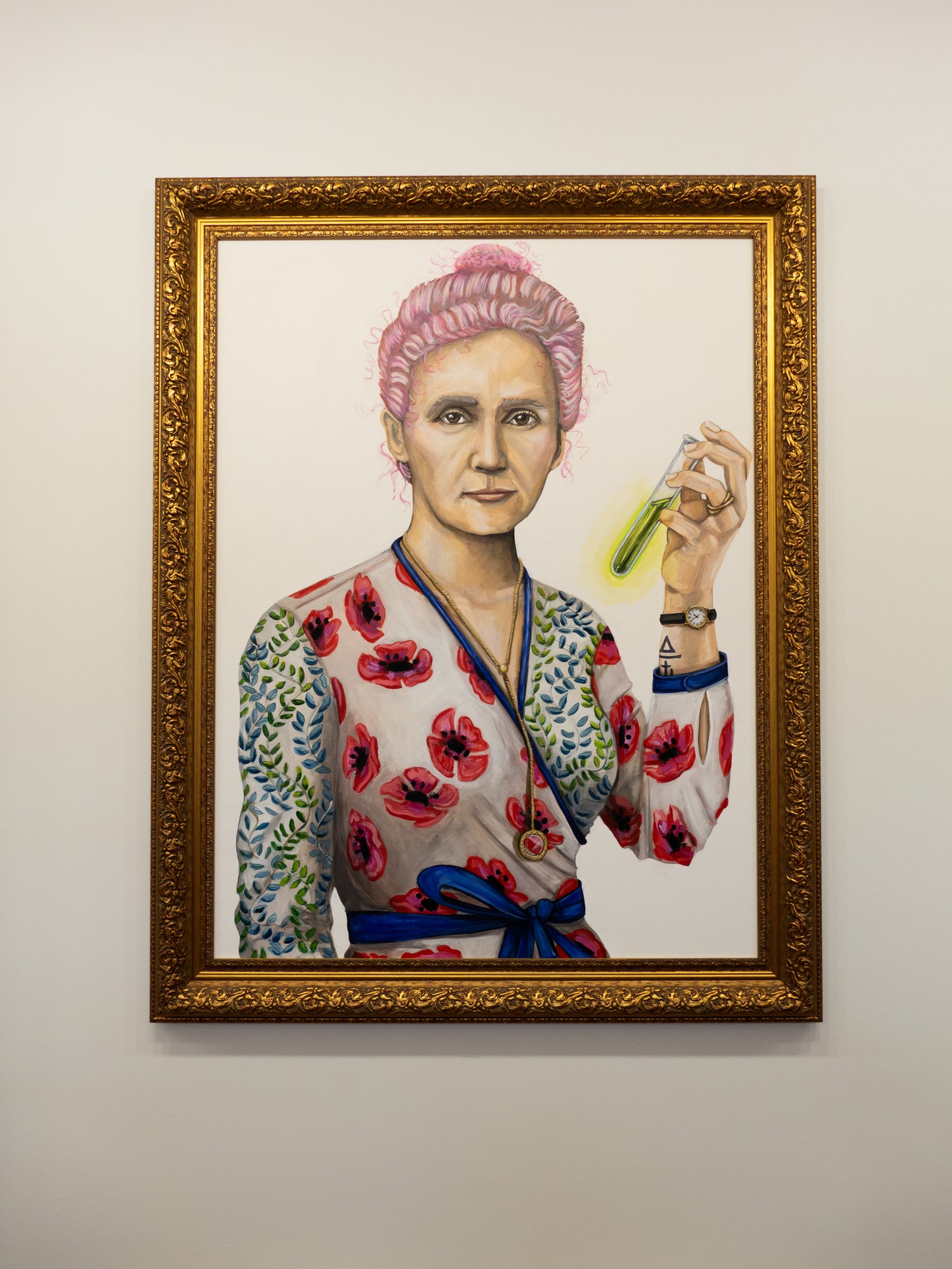 Marie Curie Original Acrylic on Canvas Painting