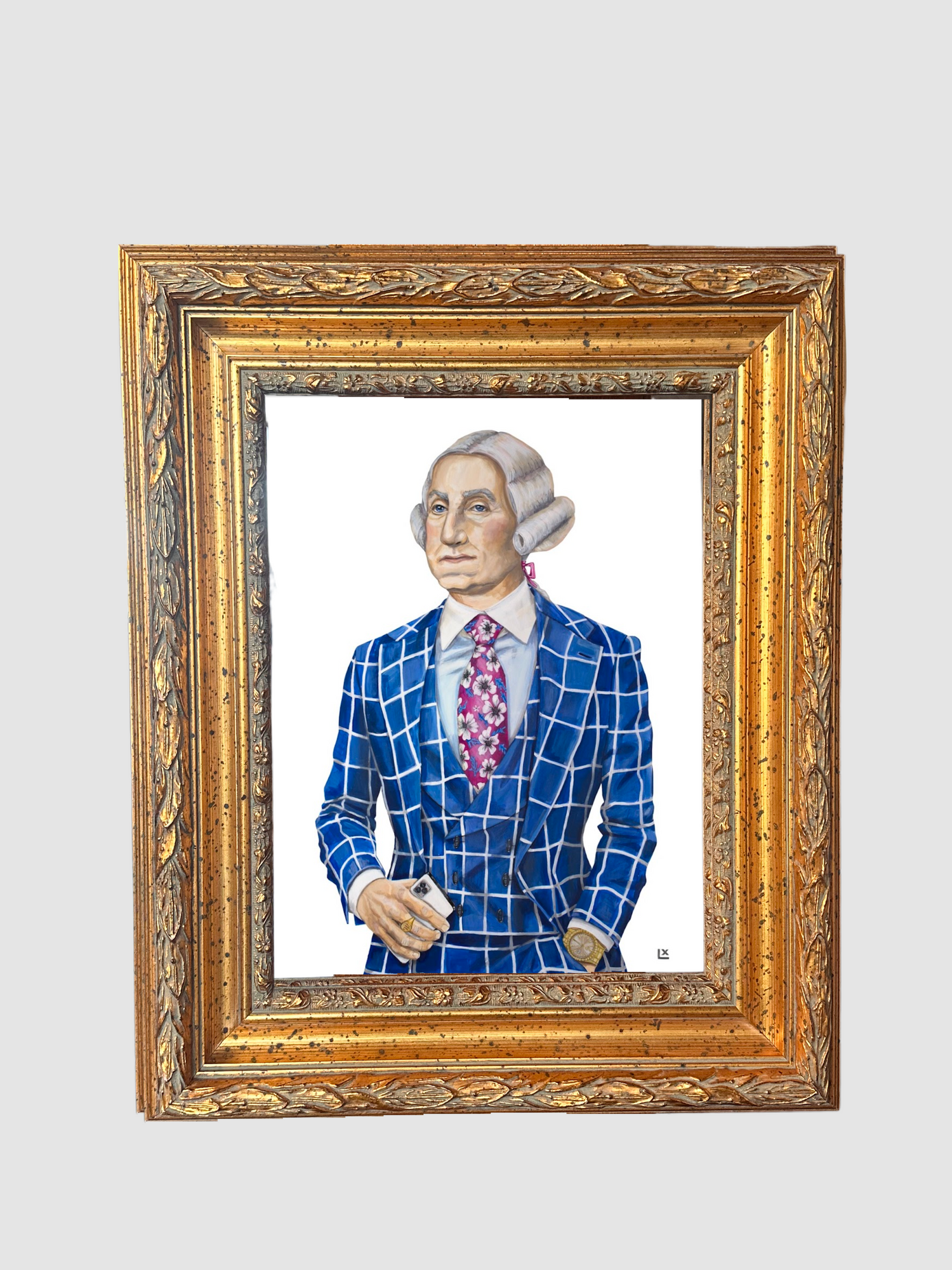 GQ George Paper Print