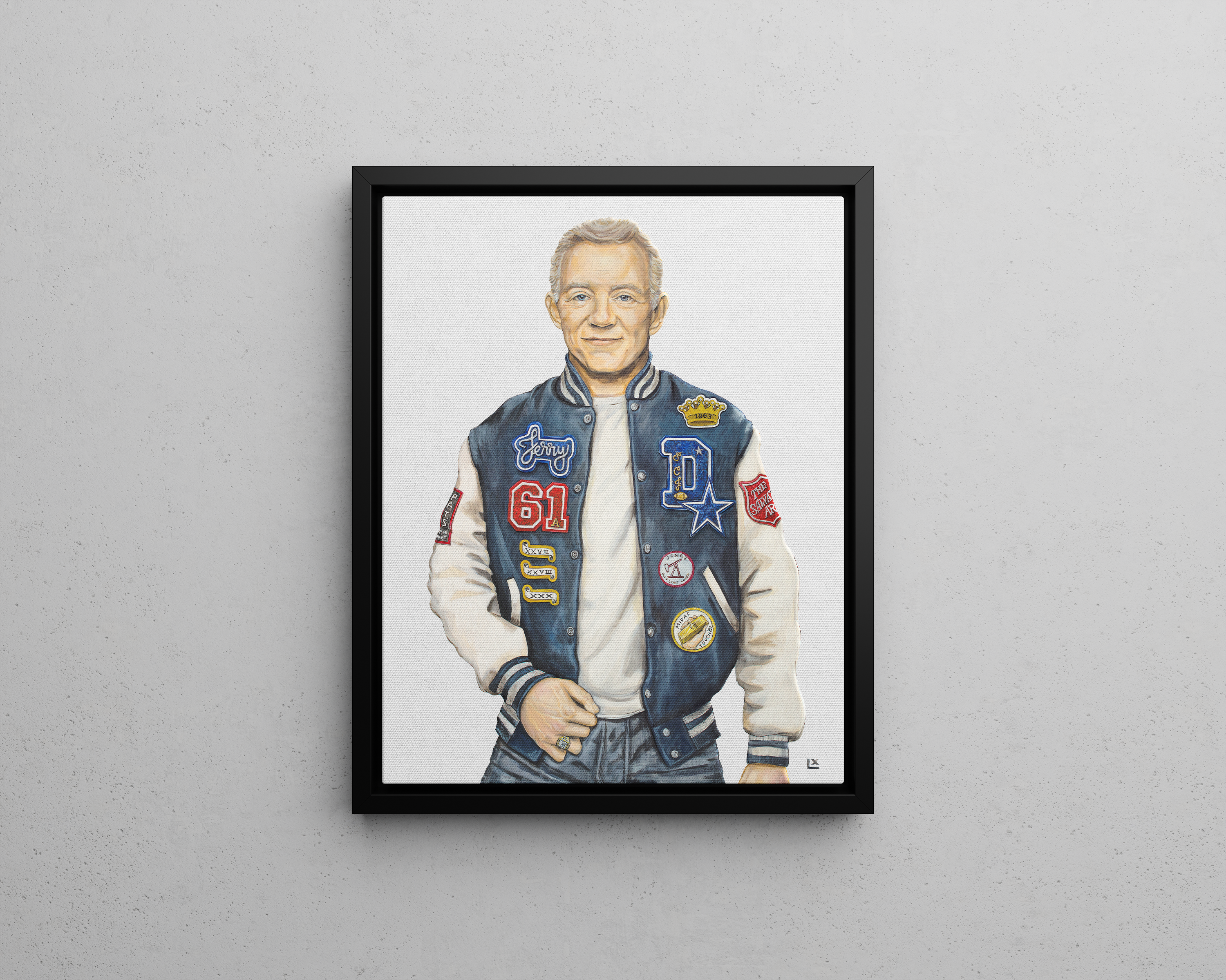 Varsity Jerry Jones Canvas Print