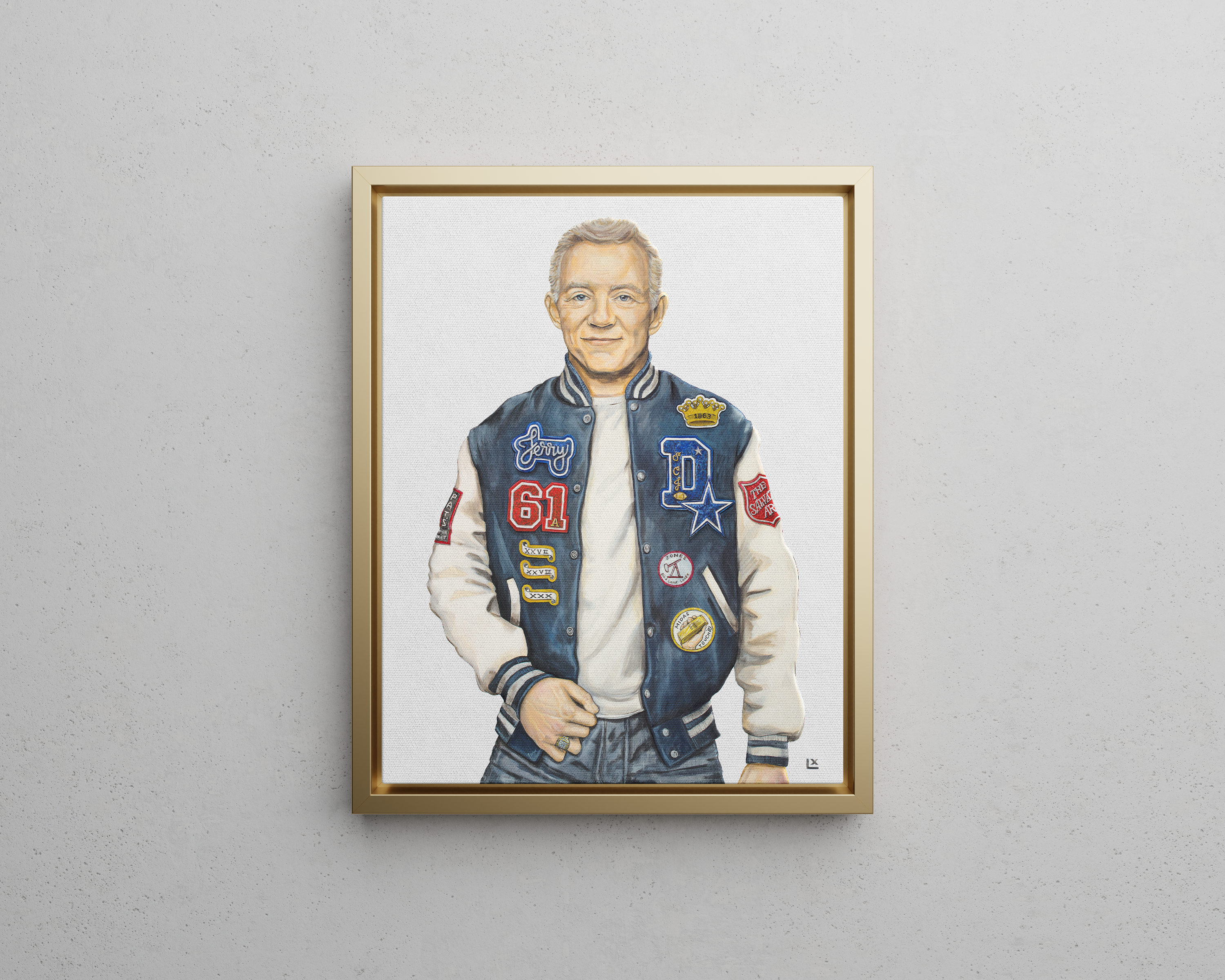 Varsity Jerry Jones Canvas Print