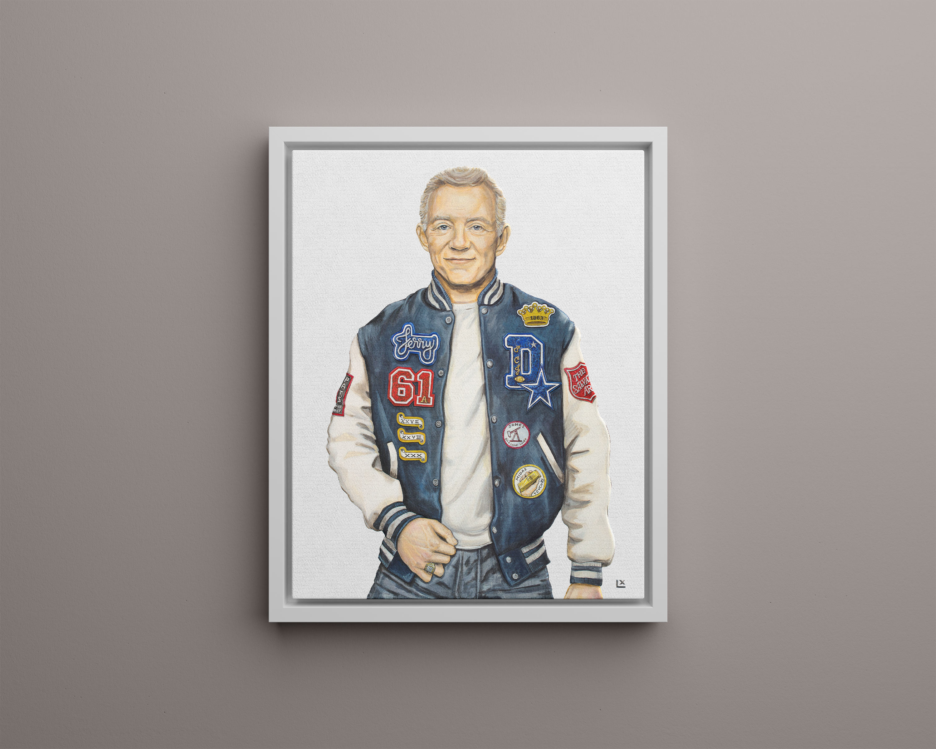 Varsity Jerry Jones Canvas Print