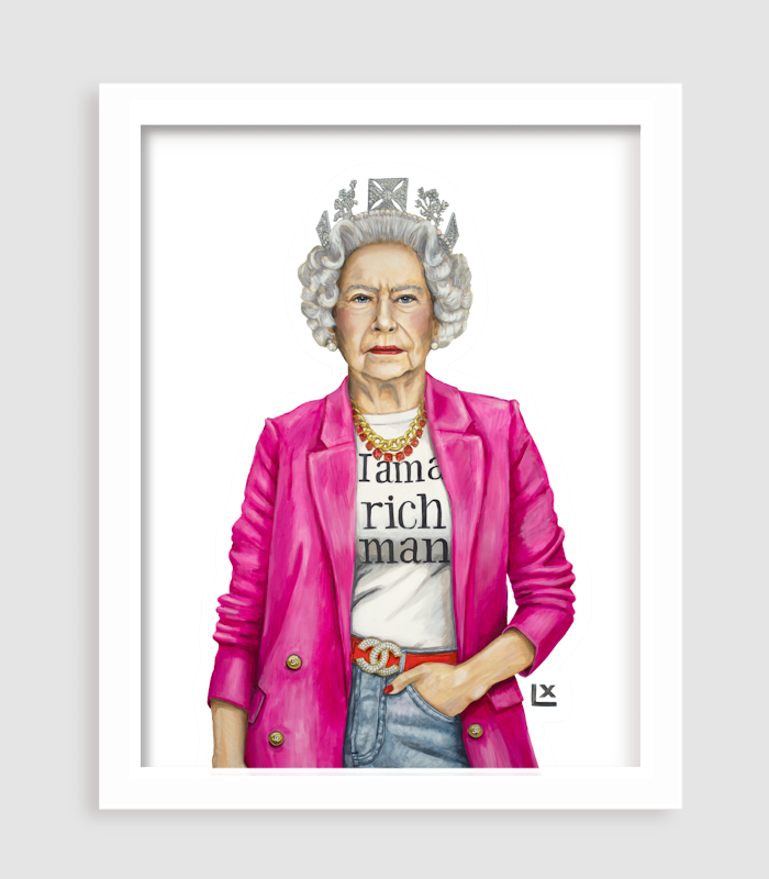 The Queen is a Rich Man Paper Print