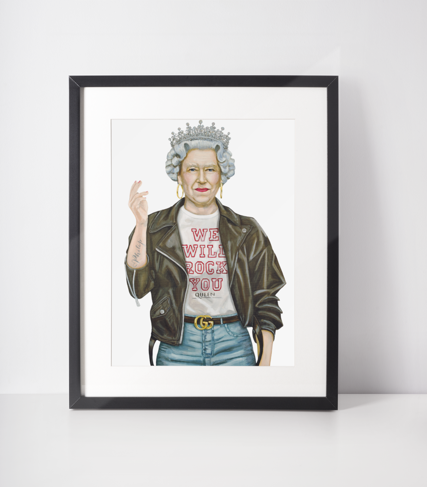 The Queen will Rock You Paper Print
