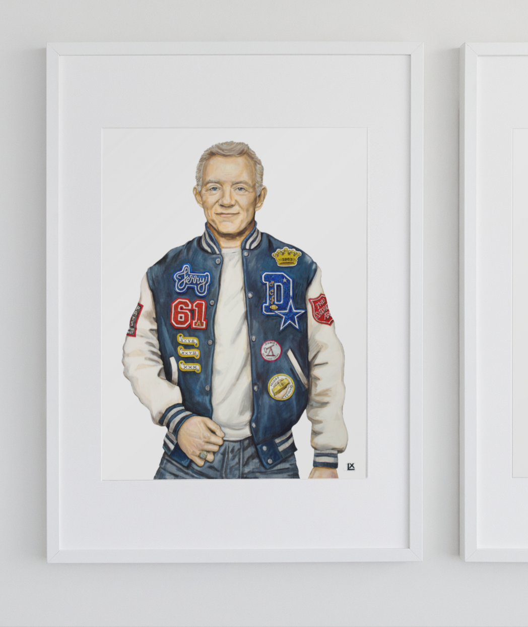 Varsity Jerry Jones Paper Print