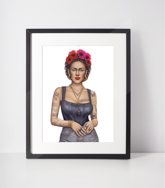 Frida Sola Paper Print