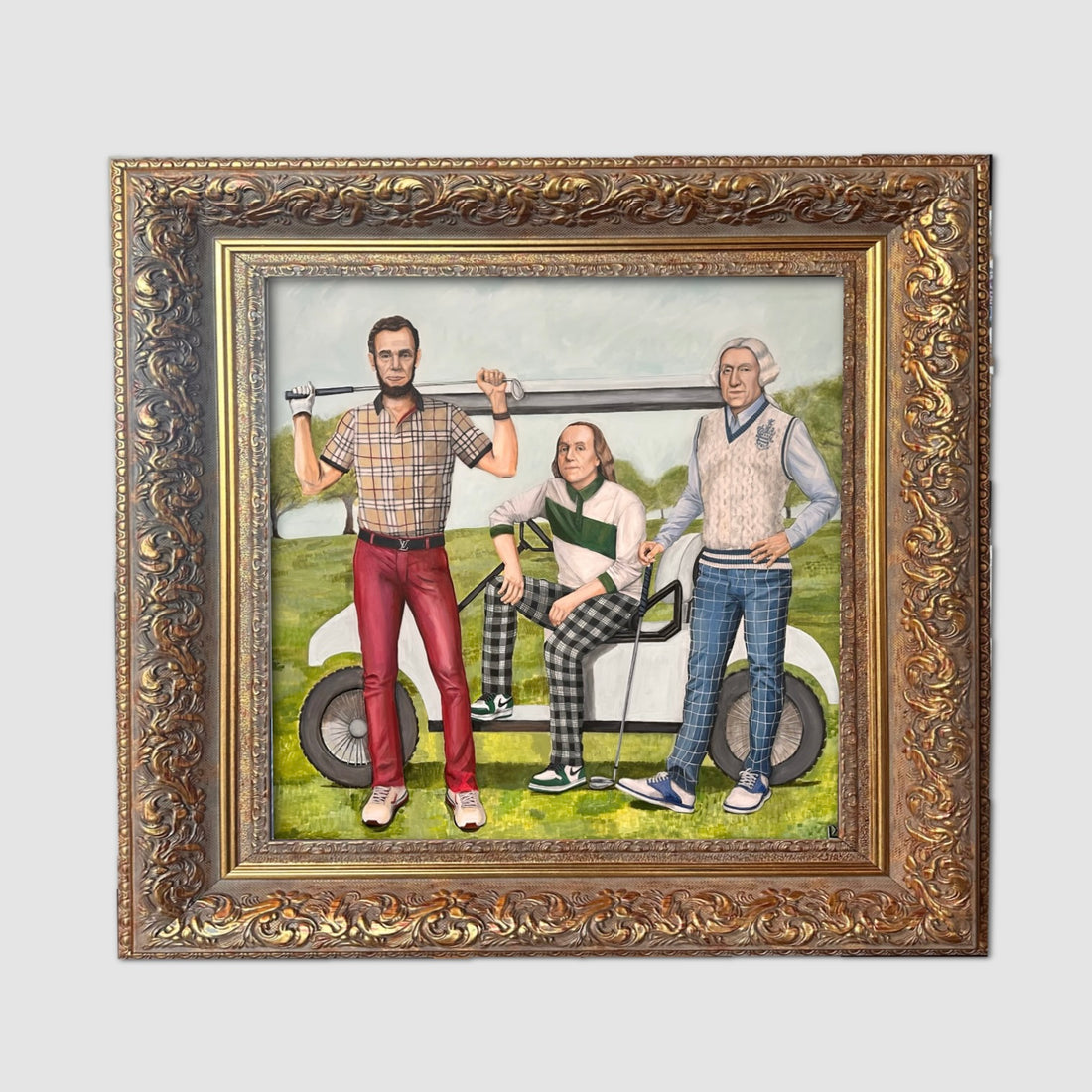 Forefathers Original Acrylic on Canvas Painting