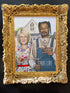 American Hustle giclée canvas framed in the Isabelle frame
