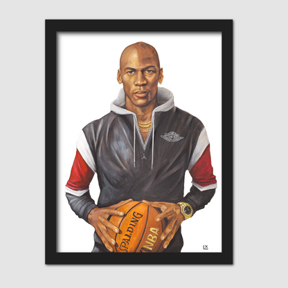 Michael Jordan Paper Print