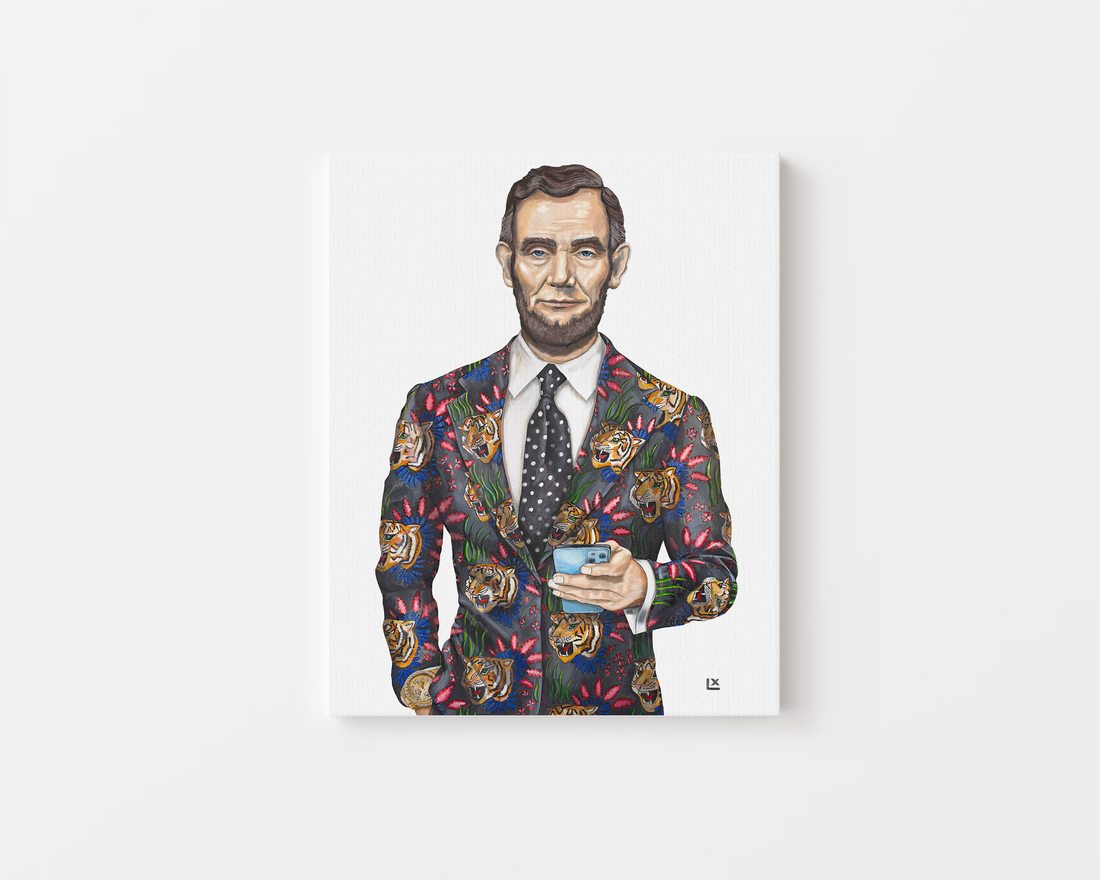 Big Cat Energy Abe Canvas Print