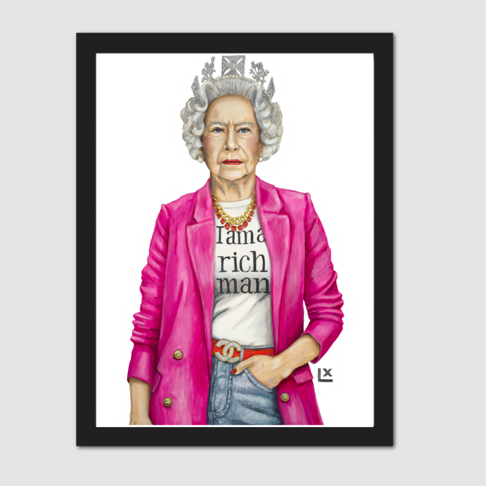 The Queen is a Rich Man Paper Print