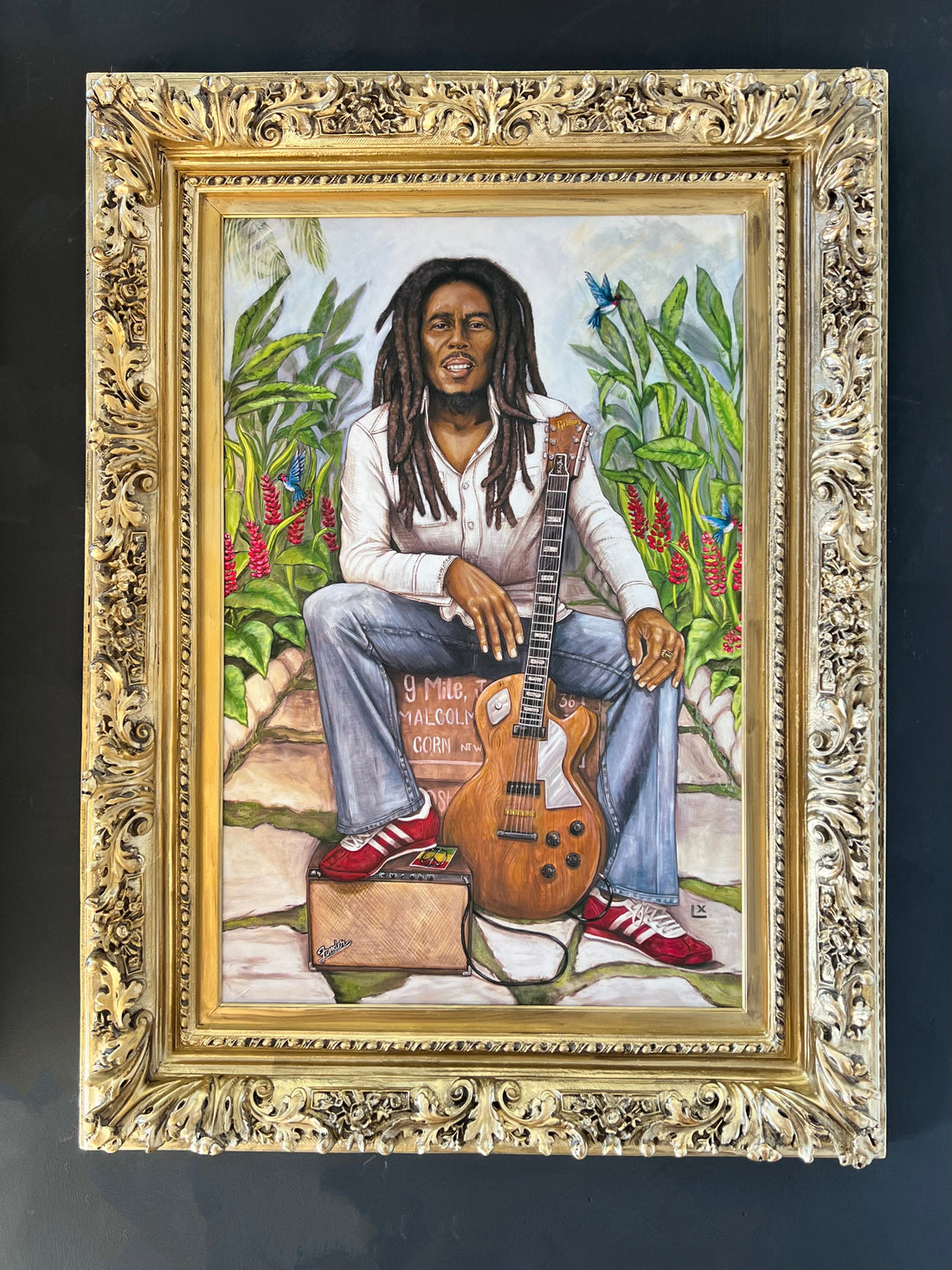Bob Marley giclée canvas