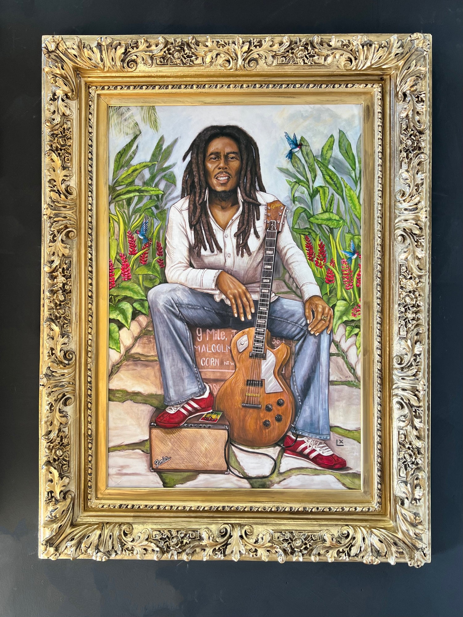 Bob Marley giclée canvas