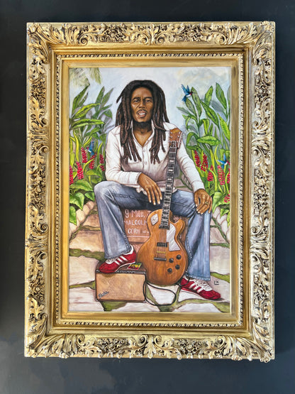 Bob Marley giclée canvas