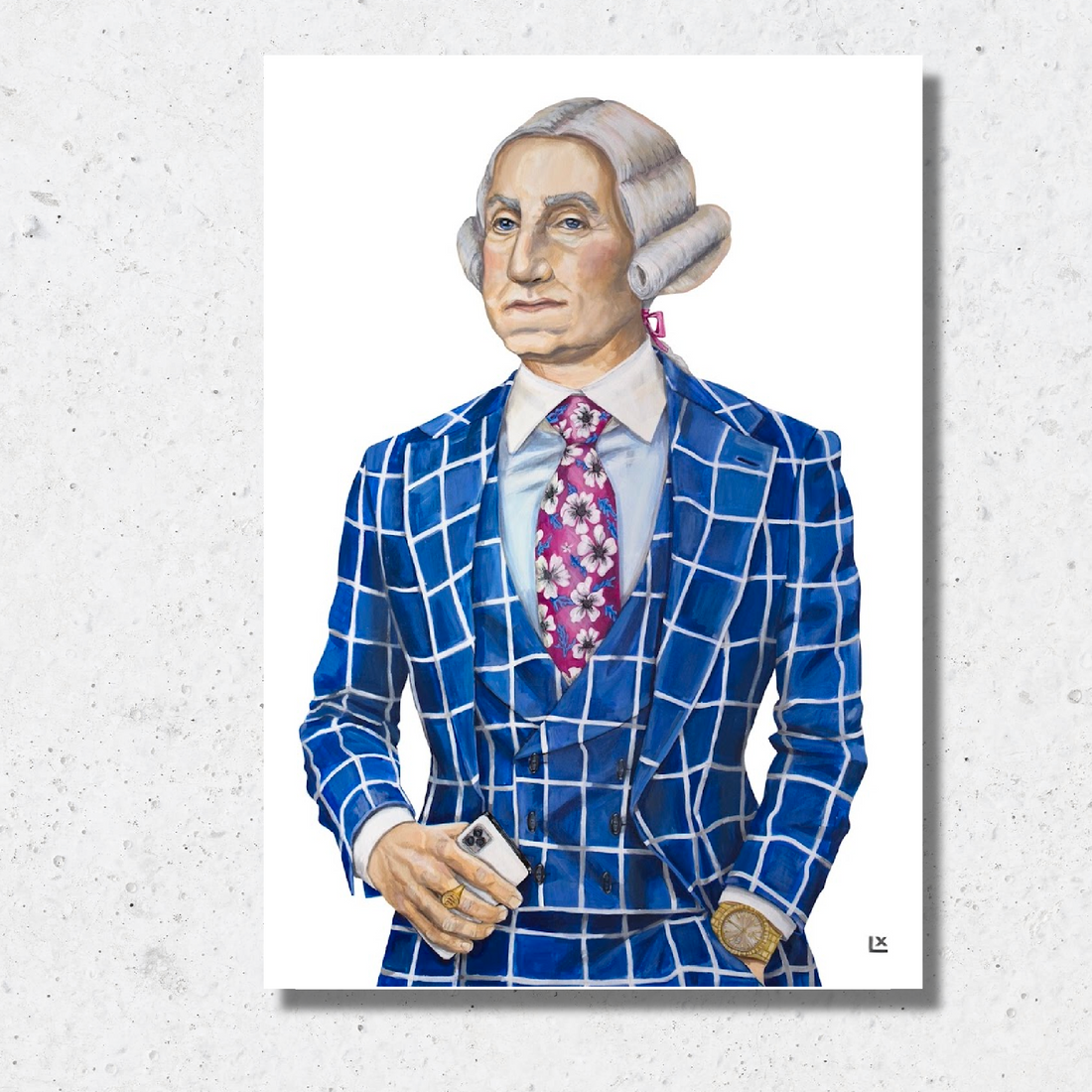 GQ George Paper Print