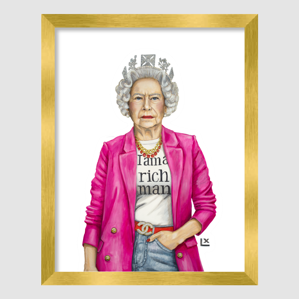 The Queen is a Rich Man Paper Print