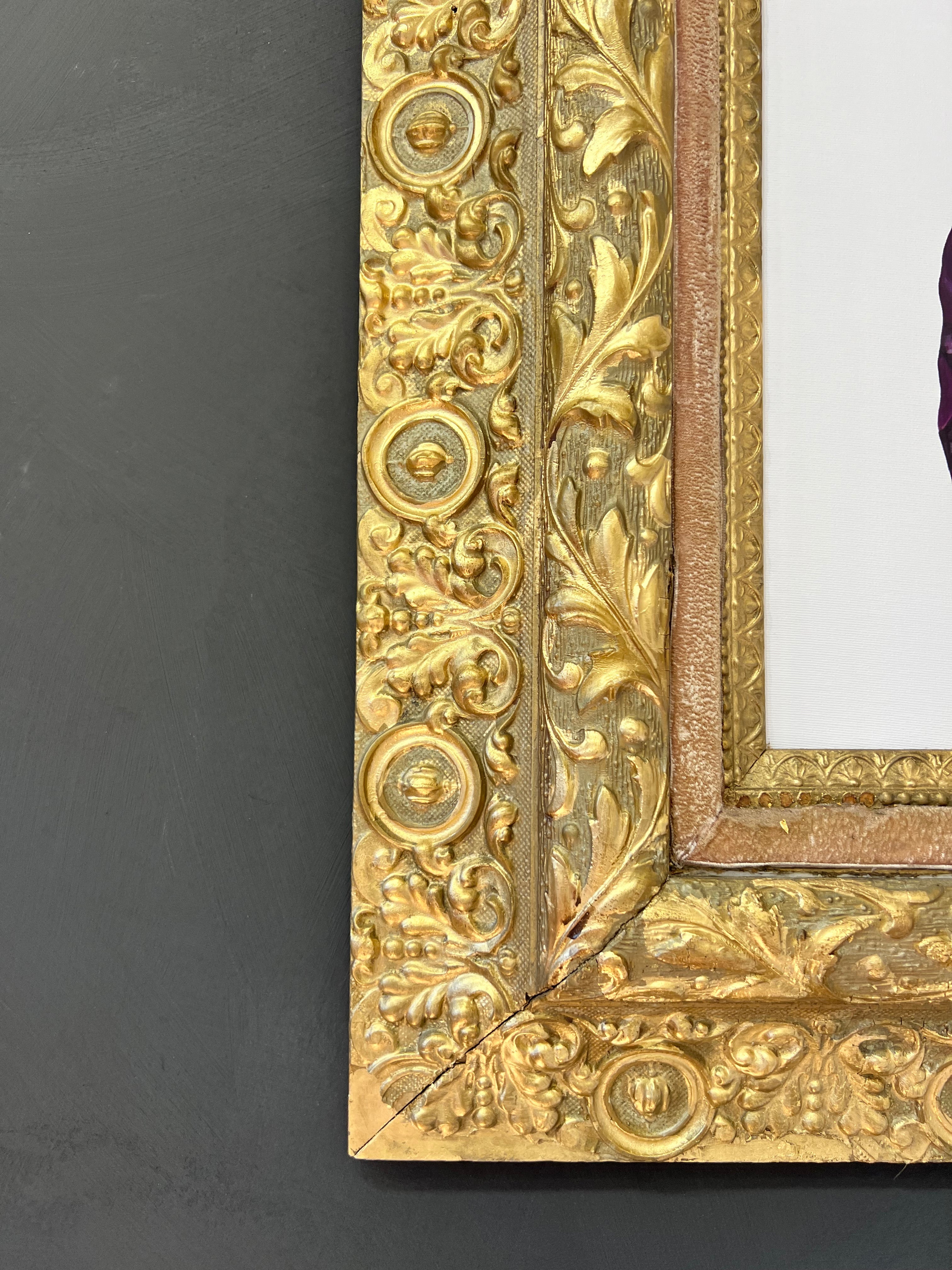 Black Mamba giclée canvas framed in the Florence frame