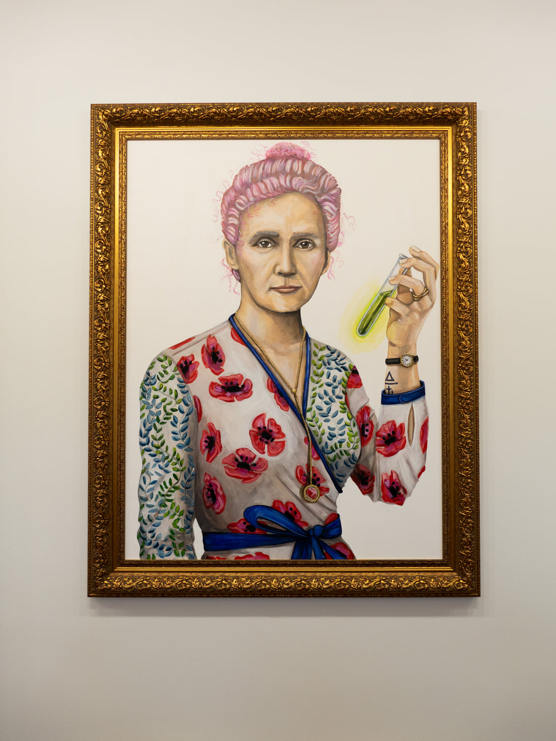Marie Curie Original Acrylic on Canvas Painting