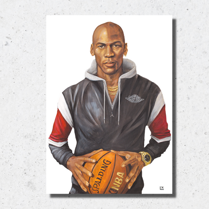 Michael Jordan Paper Print