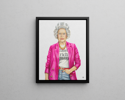 The Queen is a Rich Man Canvas Print