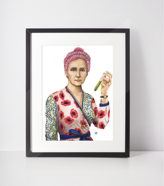 Marie Curie Paper Print