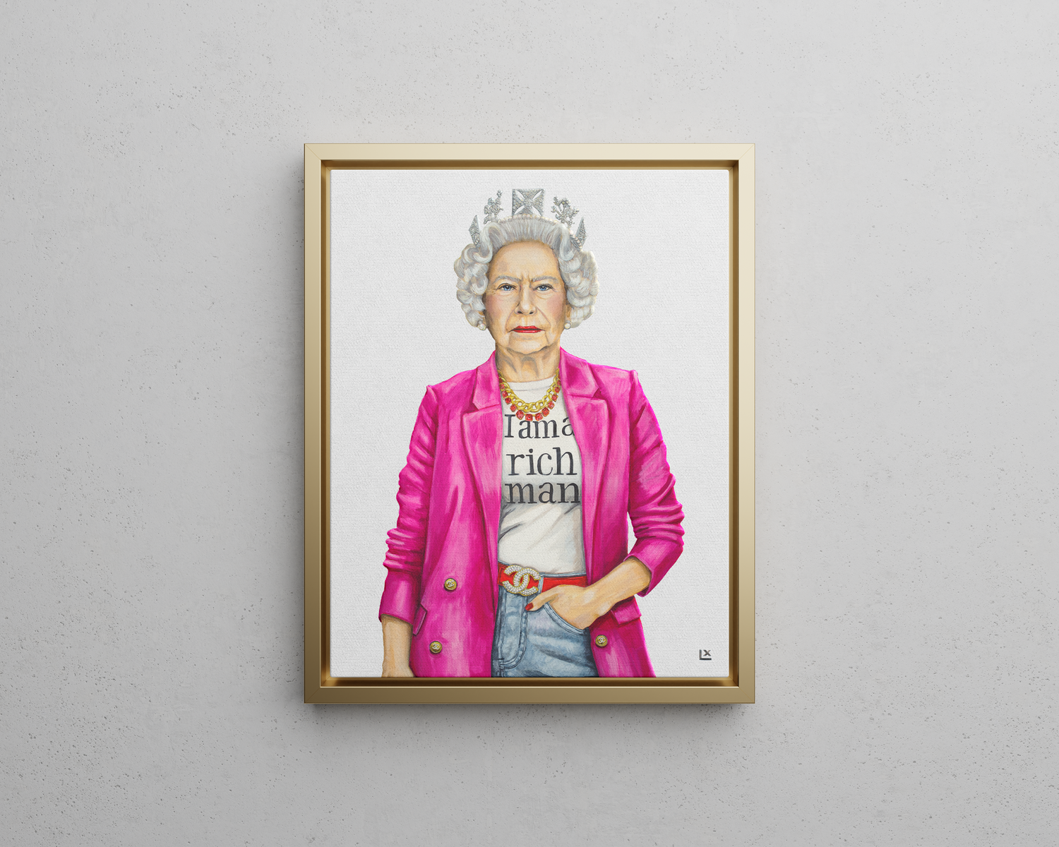 The Queen is a Rich Man Canvas Print