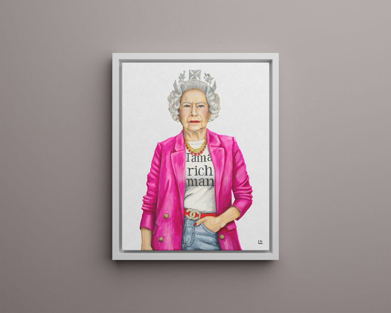 The Queen is a Rich Man Canvas Print