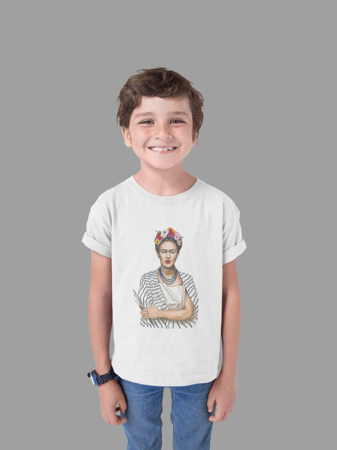 Frida in Stripes Kids T-Shirt