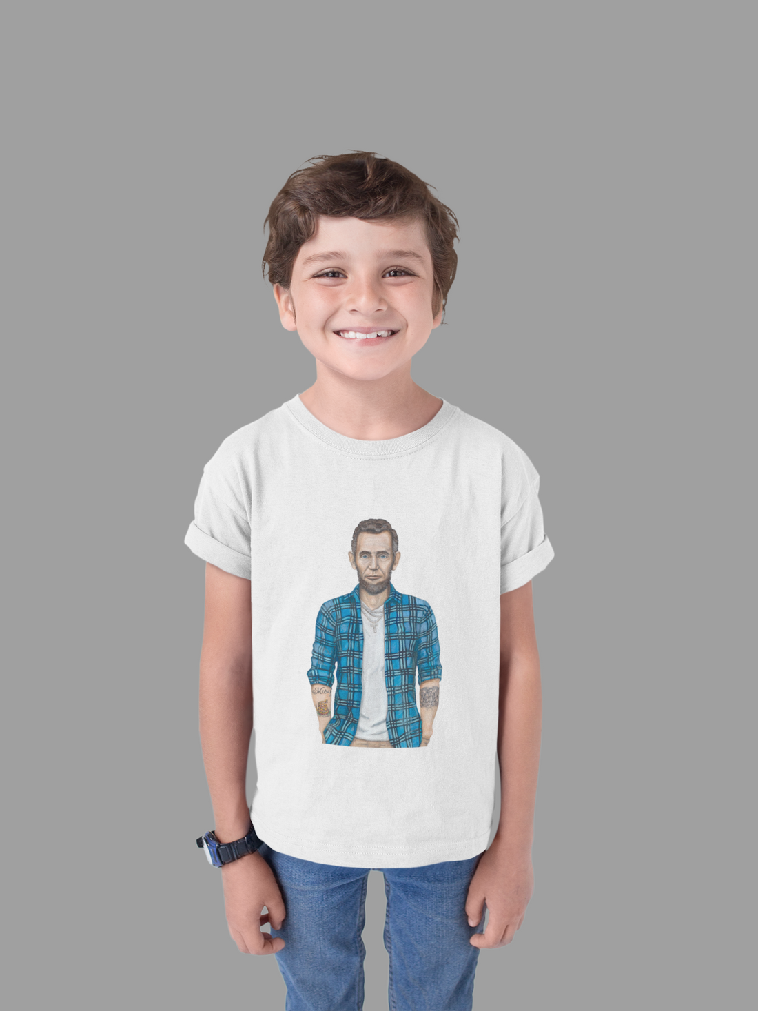 Country Boy Abe Kids T-Shirt